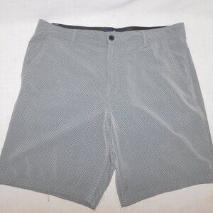 Buffalo David Bitton Flat Front Gray Black Pattern Quick Dry Shorts Mens 40